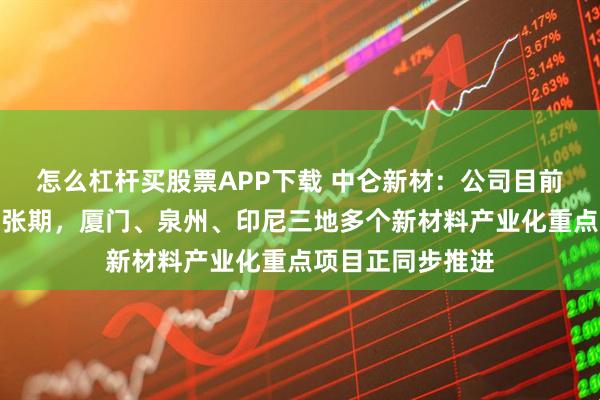 怎么杠杆买股票APP下载 中仑新材：公司目前处于快速成长扩张期，厦门、泉州、印尼三地多个新材料产业化重点项目正同步推进